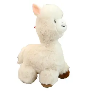 Groothandel Pluche Speelgoed Schattige Pluche Dieren Pop Paars Mooie Alpaca 'S Cadeau Voor Kinderen
