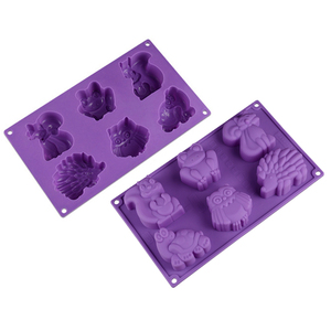 Stampo per torta in Silicone a forma di animale 8 fori per torte da cucina stampo per 100% alimenti stampi in Silicone per cioccolato strumenti per torta - Product Image 6