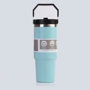 Taza Térmica de Viaje de Acero Inoxidable, Personalizada con Logotipo, 20oz, 30oz, 40oz, con Recubrimiento en Polvo, Ecológica, Duradera, Vaso Térmico para Café - Product Image 4