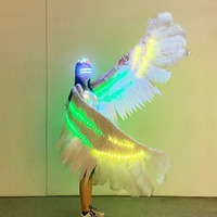 Светодиодные светящиеся крылья: большие, разноцветные, для сценических выступлений и шоу