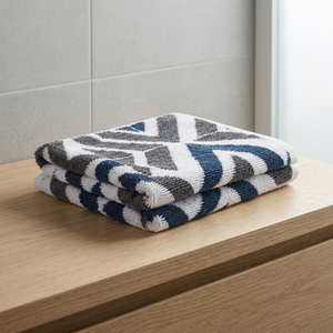 Serviette de toilette en coton premium, couleur unie, douce, séchage rapide - Product Image 2