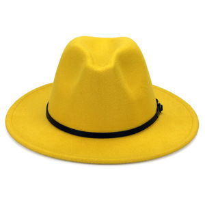 Sma Top <strong>Hats</strong> <strong>for</strong> Men and <strong>Women</strong> Autumn Winter Jazz British Retro Trendy Felt - Product Image 1