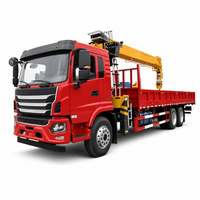 Nouvelle grue télescopique montée sur camion diesel 6x4 pour le levage/chargement de tuyaux en acier et de conteneurs (351-450 CV)