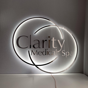 Signalisation LED d'entrée extérieure sans pompe, non toxique, avec flèches lumineuses, étanche IP65, néon publicitaire, 4 ans de garantie, fabrication artisanale de qualité - Product Image 1