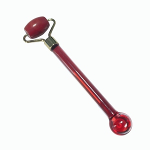 Masajeador Facial y Ocular de Piedra Roja con Rodillo de Bolas Pequeñas Desmontable y Bola Redonda Refrigerante para Aliviar la Hinchazón - Product Image 1