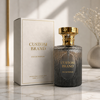 Parfum boisé français LF pour homme 100ml |   Parfum arabe de Dubaï intense et longue durée |   Parfum EDP en flacon gris mat à étiquette privée OEM ODM