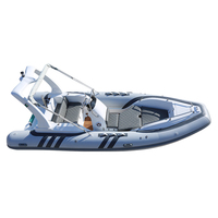 Bateau pneumatique de sport en aluminium certifié CE pour 8 personnes avec moteur hors-bord pour la pêche en mer Havospark HS-FB03
