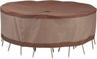 Couverture rectangulaire/ovale Offre Spéciale d'ensemble de table et de chaise de patio avec la couverture extérieure d'ensemble de chaise de table de trou de parapluie