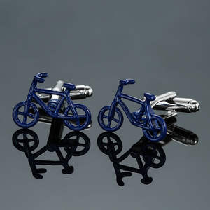 卸売 高級銅製 カスタム刻印ロゴ入り シルバーカフスボタン メンズ タキシードシャツ用 - Product Image 4