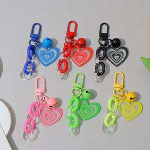 Dễ thương Acrylic tim <span class=keywords><strong>Keychain</strong></span> phim hoạt hình phong cách gỗ <span class=keywords><strong>Keyring</strong></span> Túi Mặt dây chuyền cho nam giới phụ nữ các cặp vợ chồng cá nhân <span class=keywords><strong>Keychain</strong></span> - Product Image 1