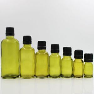 Botellas de Vidrio <span class=keywords><strong>Verde</strong></span> Oliva de 10 ml, 15 ml, 30 ml, 50 ml para Aceites Esenciales, Botellas con Tapa de Rosca de Vidrio <span class=keywords><strong>Verde</strong></span> Claro - Product Image 1