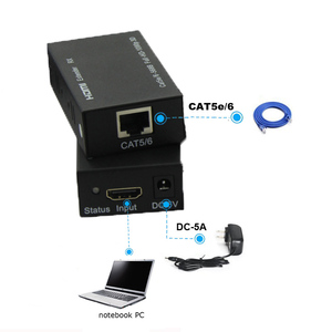 Vision Silver 60m <span class=keywords><strong>HDMI</strong></span> Extender Single Ethernet <span class=keywords><strong>Cat</strong></span> 5E/6 Compatible con 3D 1080P Control IR bidireccional Accesorio de audio y video - Product Image 4