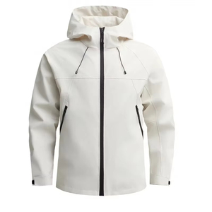 سترة واقية من الرياح عالية الجودة قابلة للتنفس ومقاومة للماء مع إغلاق بالسحاب، سميكة وسريعة الجفاف للأنشطة الخارجية وركوب الدراجات والتنزه - Product Image 6