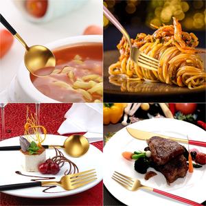 Reusable Food Grade Stainless Metal Matte Rose Gold <strong>Oneida</strong> Flatware <strong>Cutlery</strong> Set - Product Image 6