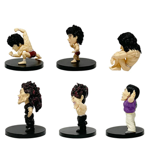 Set de 6 Figuras de Anime Hanma <span class=keywords><strong>Baki</strong></span>, 5-7.5cm, Versión Q, Hanma Yujiro Musculoso, Adornos de Escritorio, Juguetes Coleccionables, Regalos - Product Image 5
