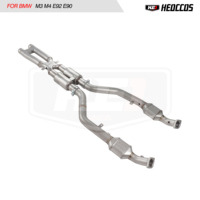 Pour BMW E90 E92 E93 M3 4.0L – Tuyau d'échappement intermédiaire en acier inoxydable professionnel en forme de X, Plug and Play, haut débit, poli miroir