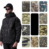 Tela de camuflaje Oxford impermeable con forro polar para chaquetas softshell de exterior