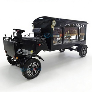 Professional Manufacturers Direct Sale Black Electric Horse-drawn Funeral Hearse for Funeral Processions - Product Image 3