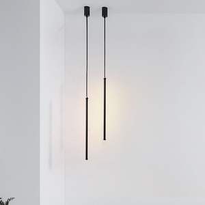 Lampe suspendue à LED linéaire d'éclairage intérieur moderne Lampe à longue bande avec <span class=keywords><strong>suspension</strong></span> à cordon réglable Lustre - Product Image 2