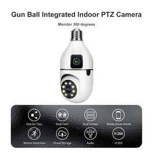 <span class=keywords><strong>V380</strong></span>-Cámara de doble lente con bombilla, cámara web de techo, monitoreo de seguridad para el hogar, red inteligente, WiFi, de doble lente, de la red - Product Image 6
