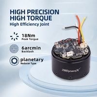 Módulo de Actuador Rotatorio con Reductor de Caja de Engranajes ZBDynamiX de 53 mm, 100 rpm, con Motor BLDC de 48 V para Robot IA o Brazo Robótico Colaborativo