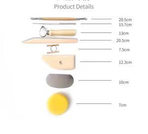 <span class=keywords><strong>Kit</strong></span> tembikar DIY (besar)-Buat proyek tanah liat kering udara Anda sendiri - Product Image 6