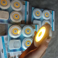 Mini Lumières LED Décoratives Intelligentes Sans Fil à Télécommande Dimmable pour Veilleuse, Cuisine, Placard, Escalier, Couloir et Salle de Bain