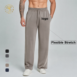 Pantaloni Sportivi da <span class=keywords><strong>Uomo</strong></span> Traspiranti e Assorbenti, Vestibilità Comoda, Gamba Dritta, Lunghi, Casual, Morbidi ed Elastici - Product Image 1