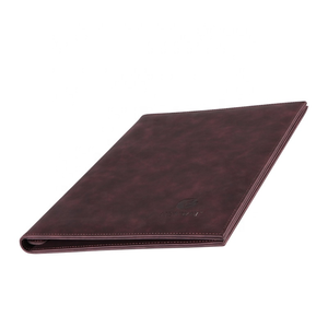 Tùy chỉnh A4 Kích thước nhà hàng thư mục với PU da hoặc PVC Bìa khách sạn lưu trữ <span class=keywords><strong>menu</strong></span> chất kết dính với nhiệt ràng buộc và chủ đề may - Product Image 3