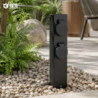 Poteau d'alimentation étanche NEMA 3R, prise de courant extérieure en acier inoxydable 304 pour jardin, allée et camping