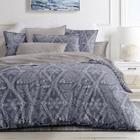 Ensemble de literie pour la maison, 4 pièces, textile de maison, motifs floraux imprimés, housse de couette, drap de lit