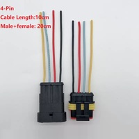 AMP voiture étanche connecteur de fil électrique prise de borne HID Auto faisceau de câblage de voiture avec fil pour bateau, camion, voiture, scooter,