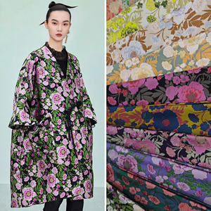 Tissu Jacquard Brocart en <span class=keywords><strong>Polyamide</strong></span> et <span class=keywords><strong>Polyester</strong></span> 212 g/m², Design Personnalisé Double Face pour Vêtements et Costumes de Mariage pour Filles - Product Image 1