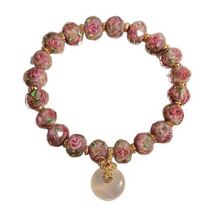Bracciali in vetro lucciola perline braccialetto bagliore nel buio per le donne vetro <span class=keywords><strong>Murano</strong></span> luminoso perline <span class=keywords><strong>gioielli</strong></span> - Product Image 5