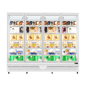 Réfrigérateur congélateur trois portes à dégivrage automatique, avec glacière basse, personnalisé, garantie OEM, pour supermarchés - Product Image 3