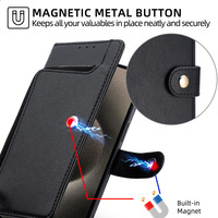 Funda con Cierre y Clip para Tarjetas, para Samsung S23 S24 Plus, Monedero, Fundas de Cuero de Lujo para Teléfono 15 Pro 14 13 12 11 Pro Max