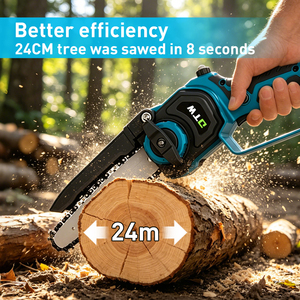 DTWA2-0078 Motosega Elettrica Professionale Industriale Senza Fili 8 Pollici 21V Batteria Brushless 600W per Abbattimento Alberi e Lavorazione del Legname - Product Image 4