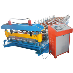 מפעל אספקת ibr rapezoidal גג גיליון עושה מכונת קירוי אבץ ביצוע מכונת קירוי אבץ ביצוע מכונת גלגול להרכיב מכונה - Product Image 6