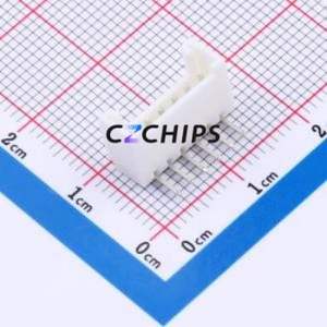 W200110K-6PW2113 Wire-to-Board Pin Header Bent Lead Through Hole,P=2mm Connector 1x6P 2mm Right Angle Insert HY - Product Image 1