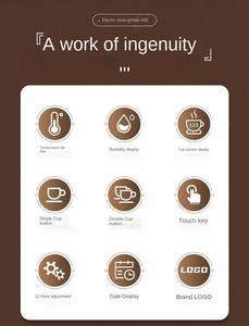 เครื่องบดกาแฟไฟฟ้าหน้าจอสัมผัสเครื่องบดเมล็ดกาแฟเครื่องบดเมล็ดกาแฟแบบอิตาลี - Product Image 2