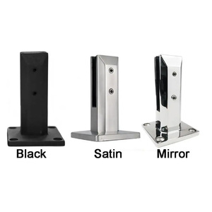 Pinces à verre épaissies en acier inoxydable anti-secousse essentielles pour les mains courantes en verre d'<span class=keywords><strong>escalier</strong></span> faciles à installer et super robustes - Product Image 6