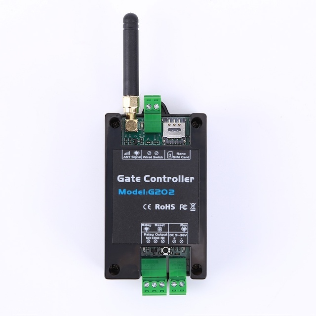 G202 GSM Mobile SMS Controller Door Opener Light Fan Water Pump Motor Door Opener Relay 2G