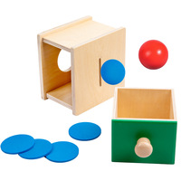 Bébé Montessori Jouet En Bois Enfants Formation Éducative Objet En Bois Permanence Boîte Forme Jeu De Correspondance