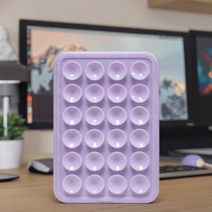 24-Piece Silicone Suction Cup Multi-Functional Thick Mobile Phone <b>Stand</b> <b>Portable</b> Single Side Phone Holder Adhesive Back for Live - Product Image 2