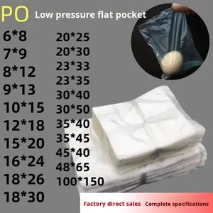 Bolsa de Plástico PE de Grado Alimenticio con Sellado Térmico de Película Delgada, Boca Plana Pequeña, para Alimentos para Bebés, Condimentos, Auriculares, Conservación de Frescura - Product Image 6