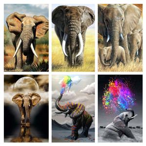 Loạt Động Vật Bán Buôn Kim Cương Thêu 5D Tự Làm Kim Cương Tranh Kim Cương Pha Lê Tự Làm Thêu - Product Image 1