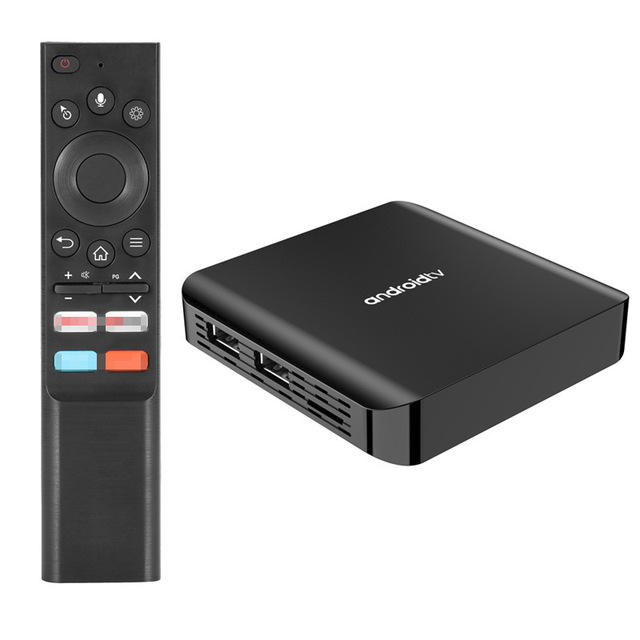 TV98 PLUS ATV Android 14 Quad Core Processor 8K Dual Band WIFI Set Top Box for TV H313 Android TV Box