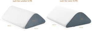Almohada de <span class=keywords><strong>cuña</strong></span> <span class=keywords><strong>para</strong></span> rodilla de 8 ", cubierta extraíble, recuperación posquirúrgica, soporte de elevación de piernas, posición <span class=keywords><strong>para</strong></span> dormir, almohada <span class=keywords><strong>para</strong></span> aliviar la parte inferior de la espalda - Product Image 5