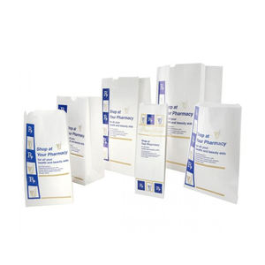 Logo personnalisé médical SOS vente au détail <span class=keywords><strong>pharmacie</strong></span> papier à emporter médicaments sacs de pilules Prescription blanc Kraft artisanat <span class=keywords><strong>pharmacie</strong></span> sac de livraison - Product Image 5