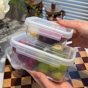Food Grade sealed <b>Storage</b> <b>Box</b> Fresh Keeping Fridge Container Fruit Vegetable Divider <b>Box</b> Freezer Moisture-proof sealed <b>Box</b> - Product Image 1